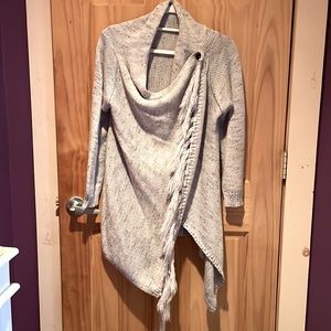 Grey cape sweater